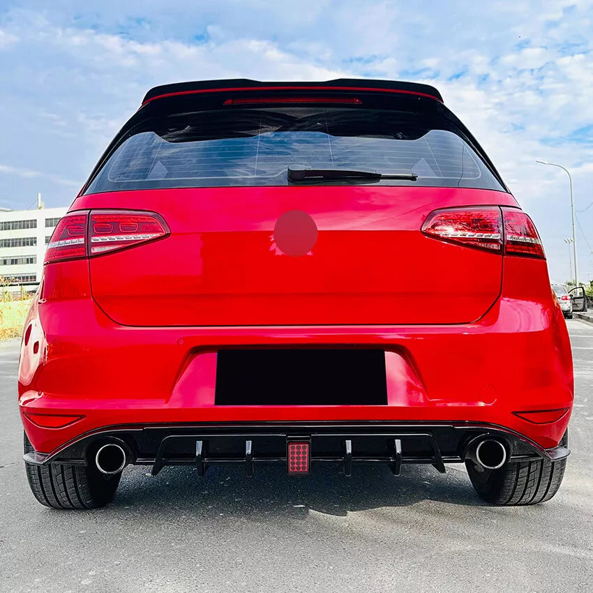 ✨ REAR DIFFUSER SUITABLE FOR VW GOLF MK7 VII WITH PARKING LIGHT✨
