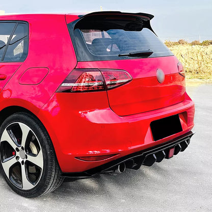 ✨ REAR DIFFUSER SUITABLE FOR VW GOLF MK7 VII WITH PARKING LIGHT✨