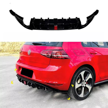 ✨ REAR DIFFUSER SUITABLE FOR VW GOLF MK7 VII WITH PARKING LIGHT✨