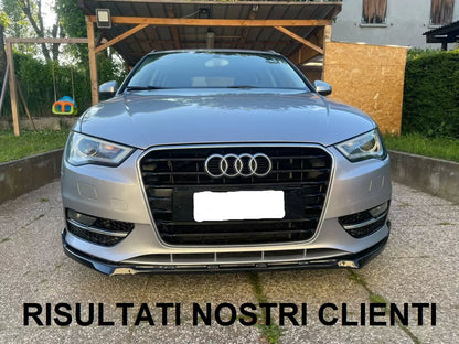 ✨SPLITTER ANTERIORE ADATTO PER AUDI A3 8V 2012-2016 STANDARD NERO✨