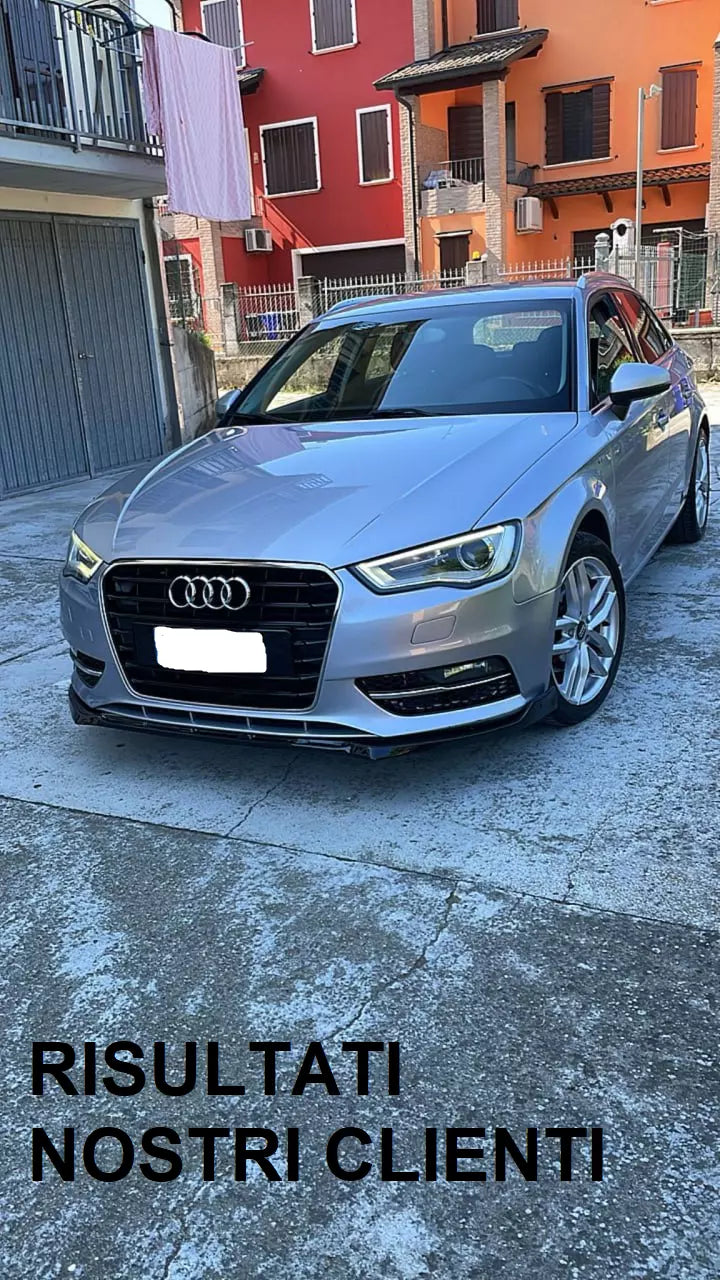 ✨SPLITTER ANTERIORE ADATTO PER AUDI A3 8V 2012-2016 STANDARD NERO✨