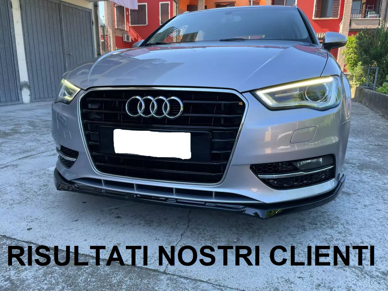 ✨SPLITTER ANTERIORE ADATTO PER AUDI A3 8V 2012-2016 STANDARD NERO✨