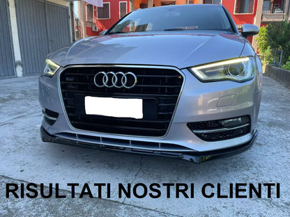 ✨SPLITTER ANTERIORE ADATTO PER AUDI A3 8V 2012-2016 STANDARD NERO✨