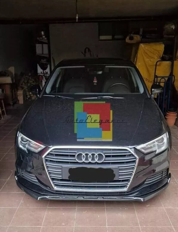✨SPLITTER ANTERIORE ADATTO PER AUDI A3 8V 2012-2016 STANDARD NERO✨