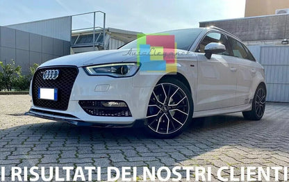✨SPLITTER ANTERIORE ADATTO PER AUDI A3 8V 2012-2016 STANDARD NERO✨