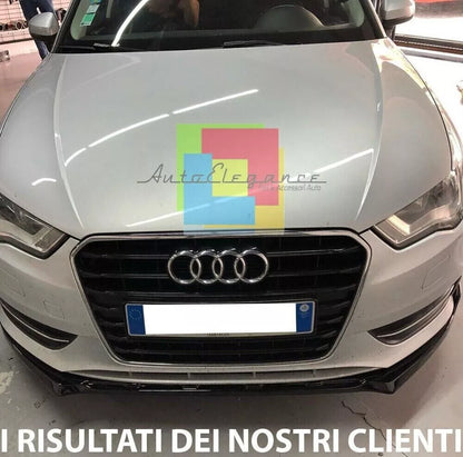 ✨SPLITTER ANTERIORE ADATTO PER AUDI A3 8V 2012-2016 STANDARD NERO✨