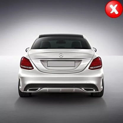 ⭐Diffusore paraurti posteriore per Mercedes C W205 S205 Standard 14-18 C63 Look⭐