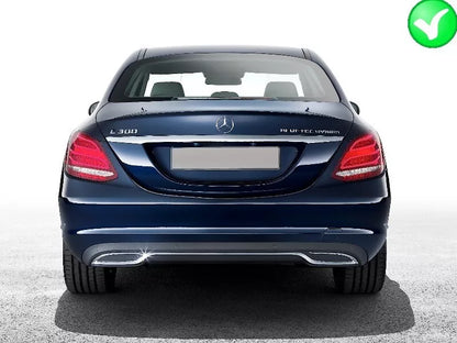 ⭐Diffusore paraurti posteriore per Mercedes C W205 S205 Standard 14-18 C63 Look⭐
