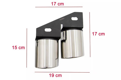 ⭐Diffusore paraurti per Audi A4 B9 8W Berlina Avant 16-18 punte scarico design ⭐