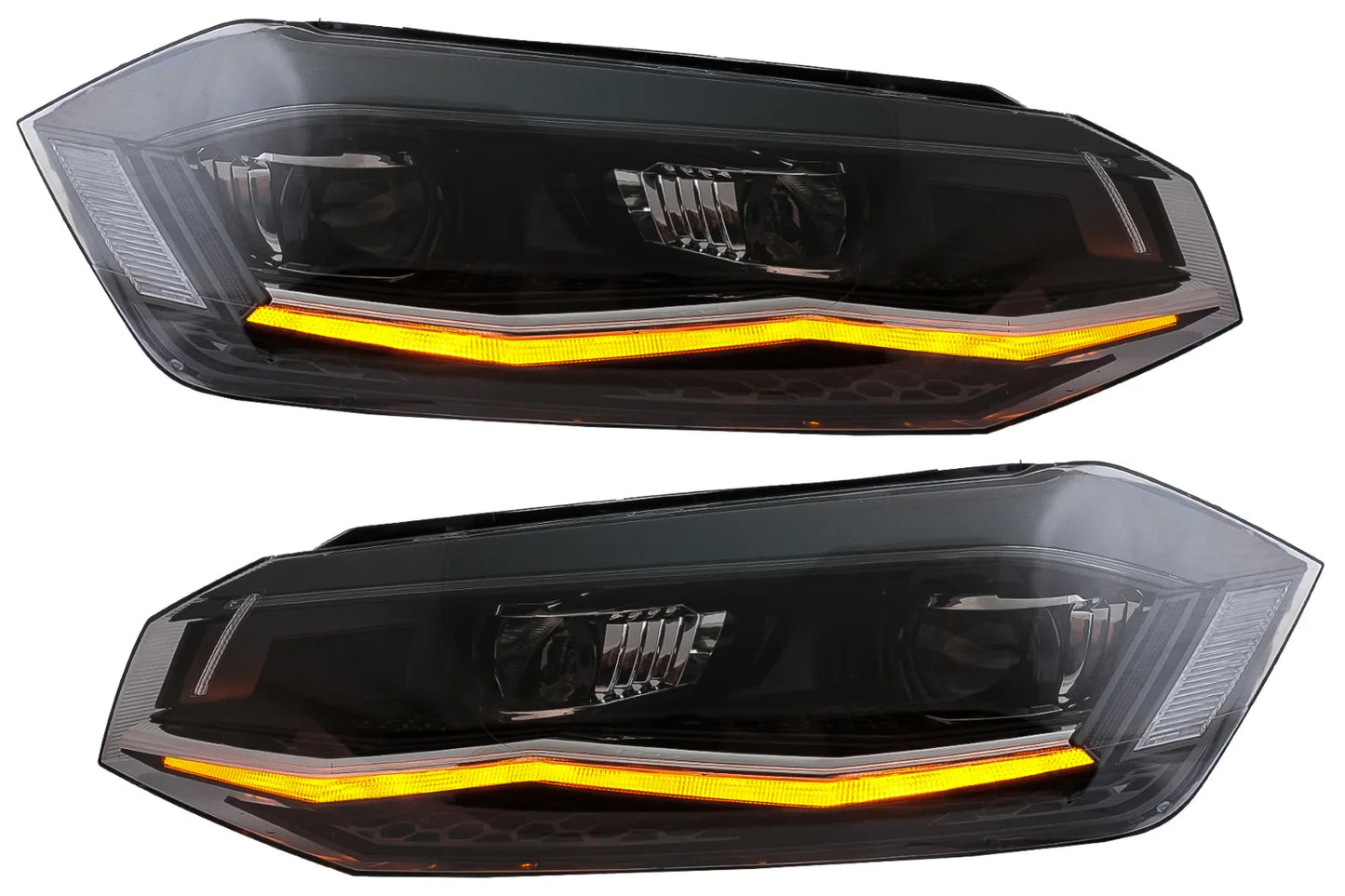 ⭐Fari LED per VW Polo AW MK6 2018-2020 Dynamic Sequenziale Segnale Luci di svol⭐