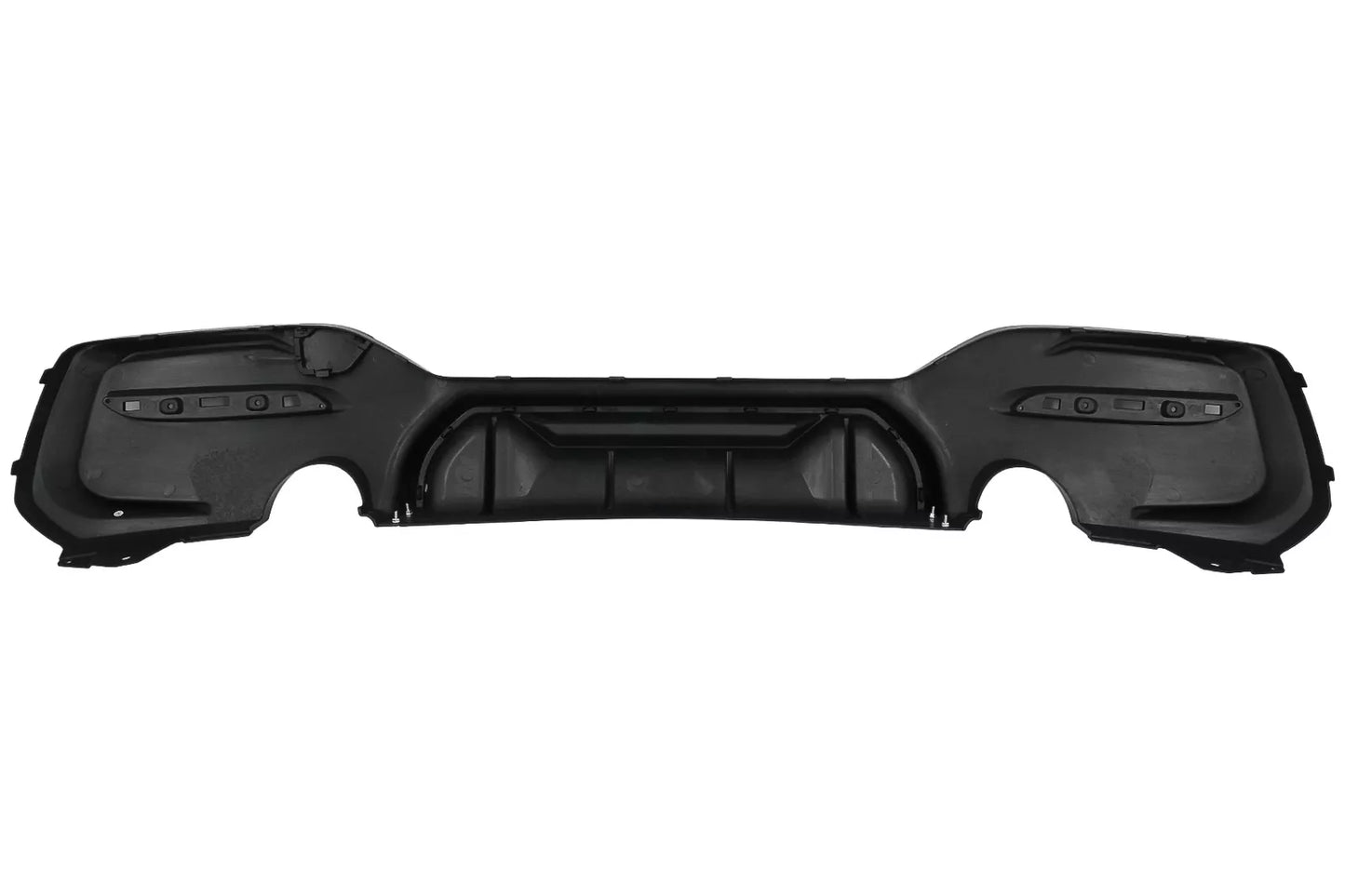 ⭐Diffusore d'aria Doppia Uscita Scarico Singolo per BMW 1 F20F21 LCI 15-19 Nero⭐
