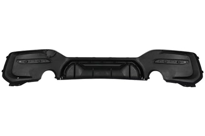 ⭐Diffusore d'aria Doppia Uscita Scarico Singolo per BMW 1 F20F21 LCI 15-19 Nero⭐