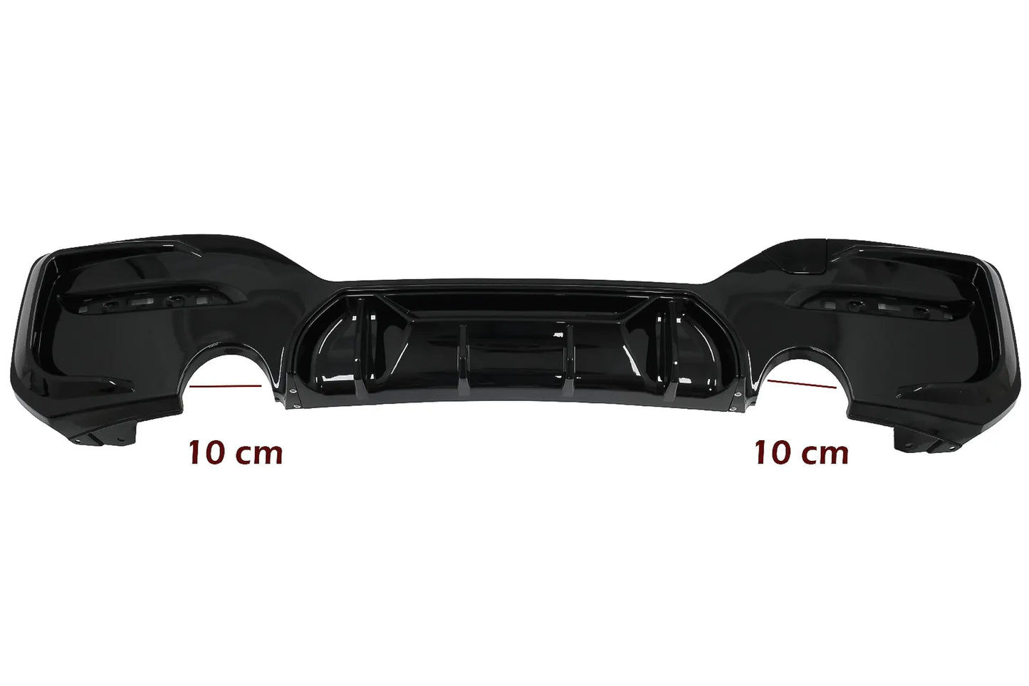 ⭐Diffusore d'aria Doppia Uscita Scarico Singolo per BMW 1 F20F21 LCI 15-19 Nero⭐