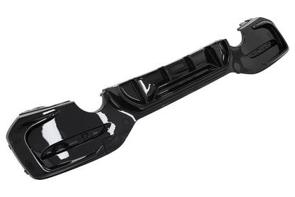 ⭐Diffusore d'aria Doppia Uscita Scarico Singolo per BMW 1 F20F21 LCI 15-19 Nero⭐