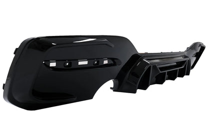 ⭐Diffusore d'aria Doppia Uscita Scarico Singolo per BMW 1 F20F21 LCI 15-19 Nero⭐