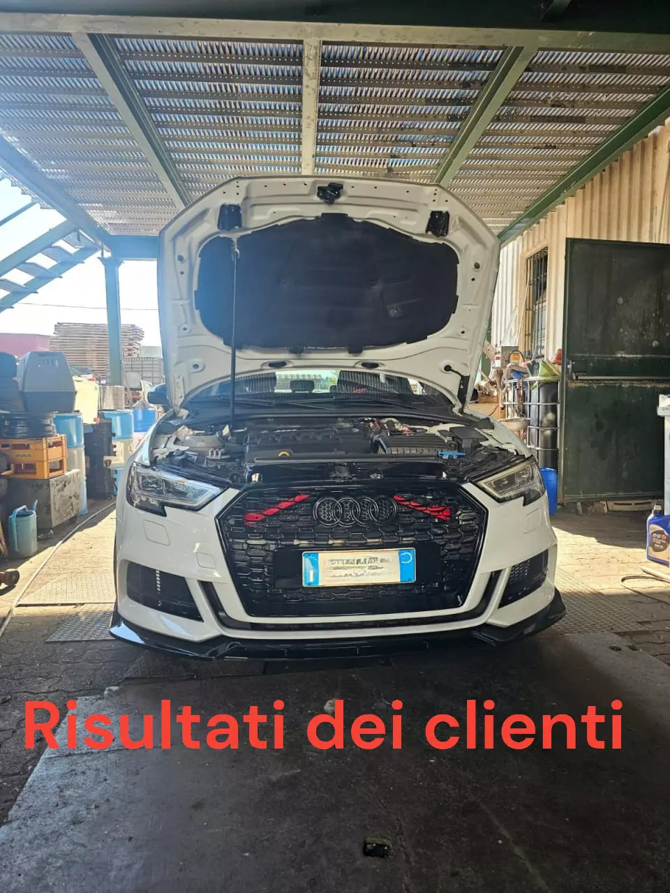 ⭐0193 SPLITTER ADATTO PER AUDI A3 8V 2017-2020 SLINE S3 NERO LUCIDO⭐