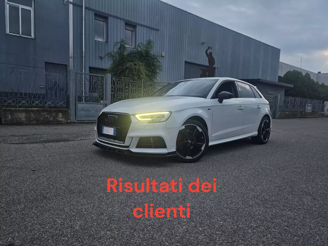 ⭐0193 SPLITTER ADATTO PER AUDI A3 8V 2017-2020 SLINE S3 NERO LUCIDO⭐