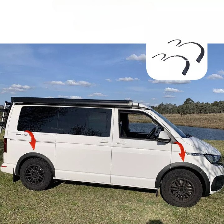 ⭐Strisce di protezione del passaruota compatibili con VW Transporter T6.1 2019+⭐