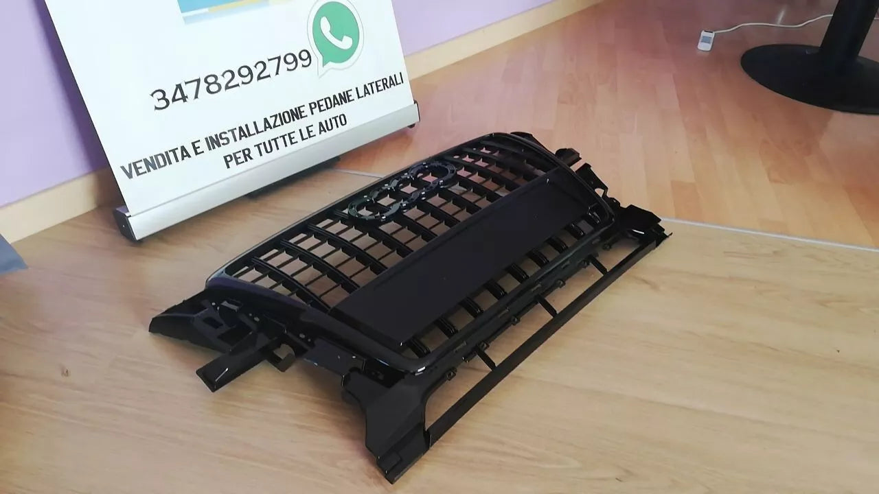 ✨1267 GRIGLIA ADATTA PER AUDI Q5 8R 2008-2012 LOOK SLINE SQ5 NERO LUCIDO✨