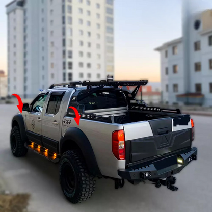 ⭐PROTEZIONI PORTIERE ADATTO PER NISSAN Navara D 40 2010-2014 4 pezzi⭐