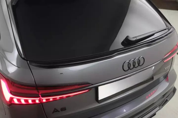 ⭐ Estensione Spoiler Posteriore compatibile con AUDI S6 C8 Avant 2019+ Nero Luc⭐