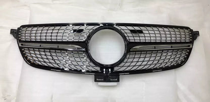 💥Mercedes Benz GLE W166 2015 - 18 griglia radiatore nera diamantata senza💥