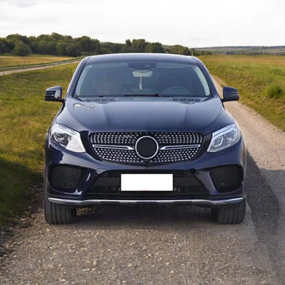 💥Mercedes Benz GLE W166 2015 - 18 griglia radiatore nera diamantata senza💥