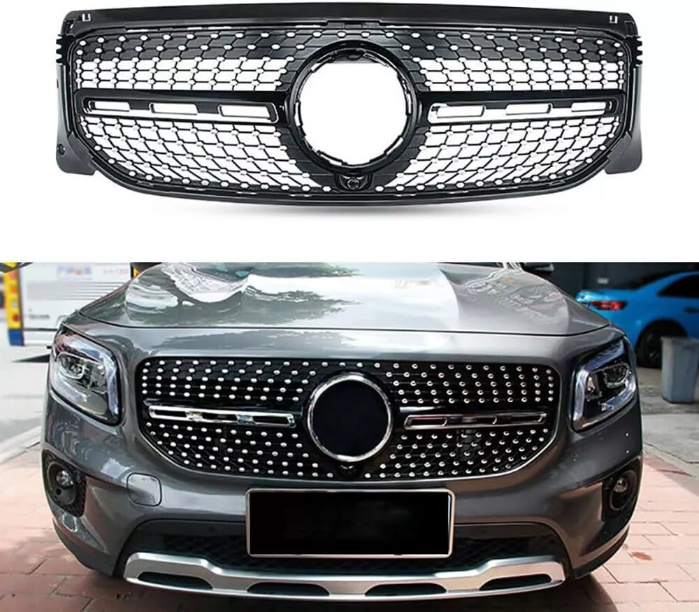 💥GRIGLIA RADIATORE NERO DIAMANTE ADATTO PER Mercedes Benz GLB Kl X247 2020💥