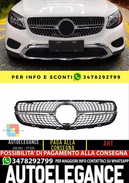 💥Diamond Silver Radiator Grille suitable for Mercedes Benz GLC Class X253 20💥 