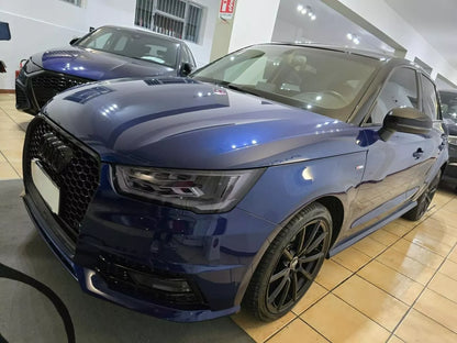 💎GRIGLIA ADATTO PER AUDI A1 8X LIFT 2016-2018 LOOK RS1 QUATTRO NERO LUCIDO💎