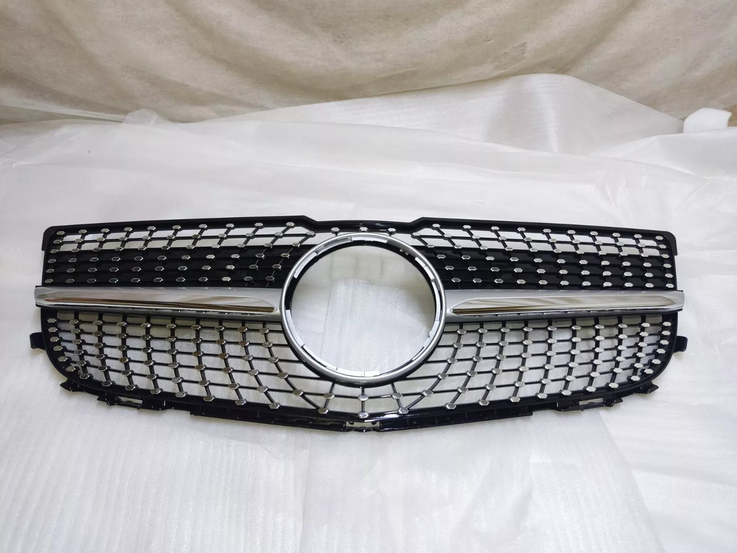 💥GRIGLIA RAFFREDDATORE ARGENTE DIAMANTE ADATTO PER Mercedes Benz GLK X204💥