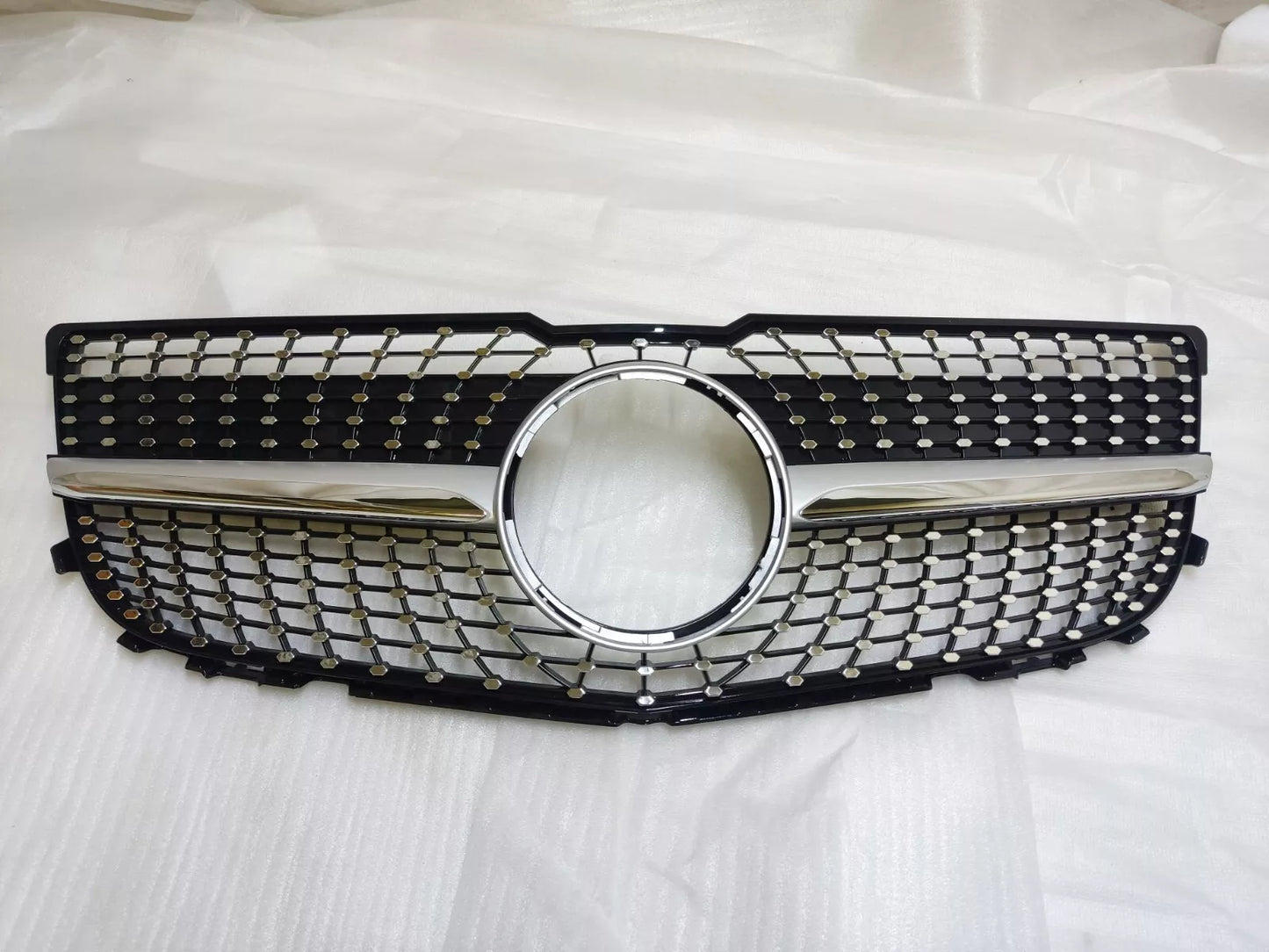 💥GRIGLIA RAFFREDDATORE ARGENTE DIAMANTE ADATTO PER Mercedes Benz GLK X204💥