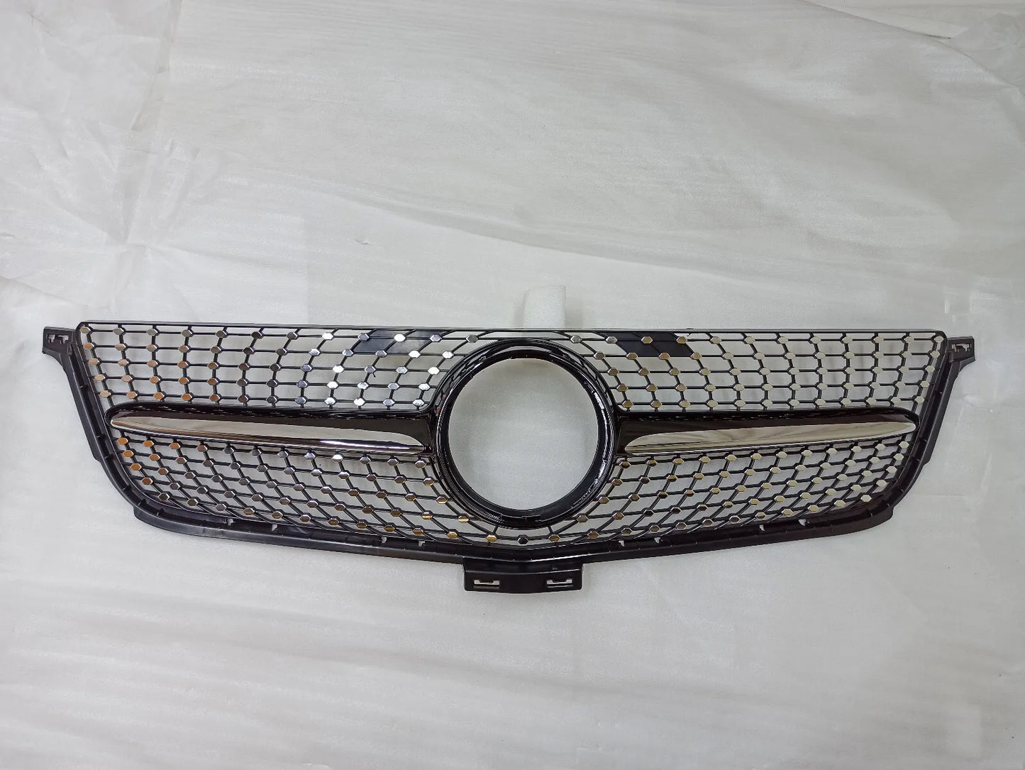 💥 griglia radiatore nera diamantata adatto per Mercedes Benz ML W166 11-14💥