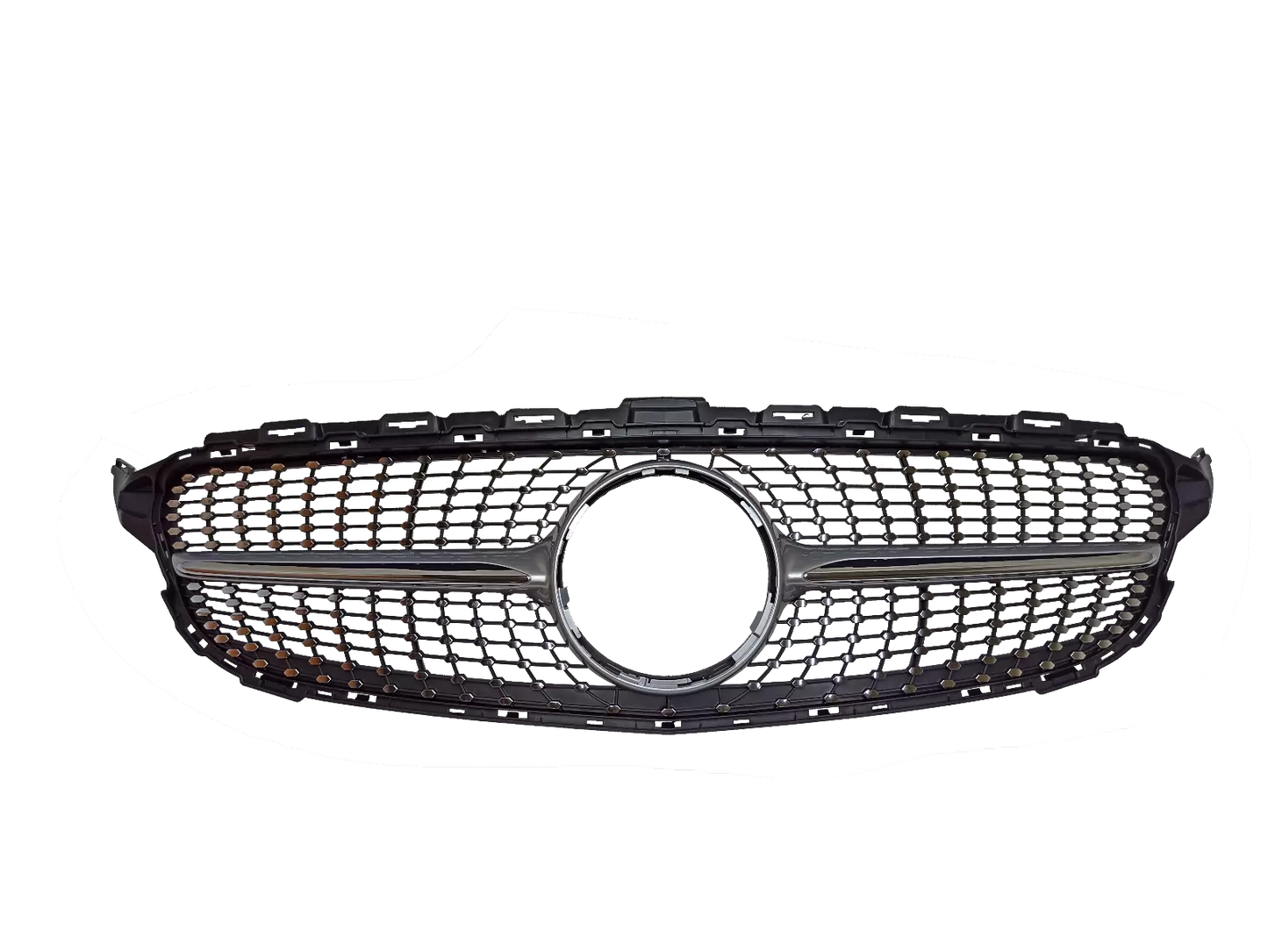 💥GRIGLIA RADIATORE ARGENT DIAMANTA DATTO PER Mercedes Benz Classe C W205 14💥