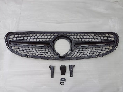 💥GRIGLIA RADIATORE NERA DIAMANTE ADATTO PER Mercedes Benz GLC classe X253 💥