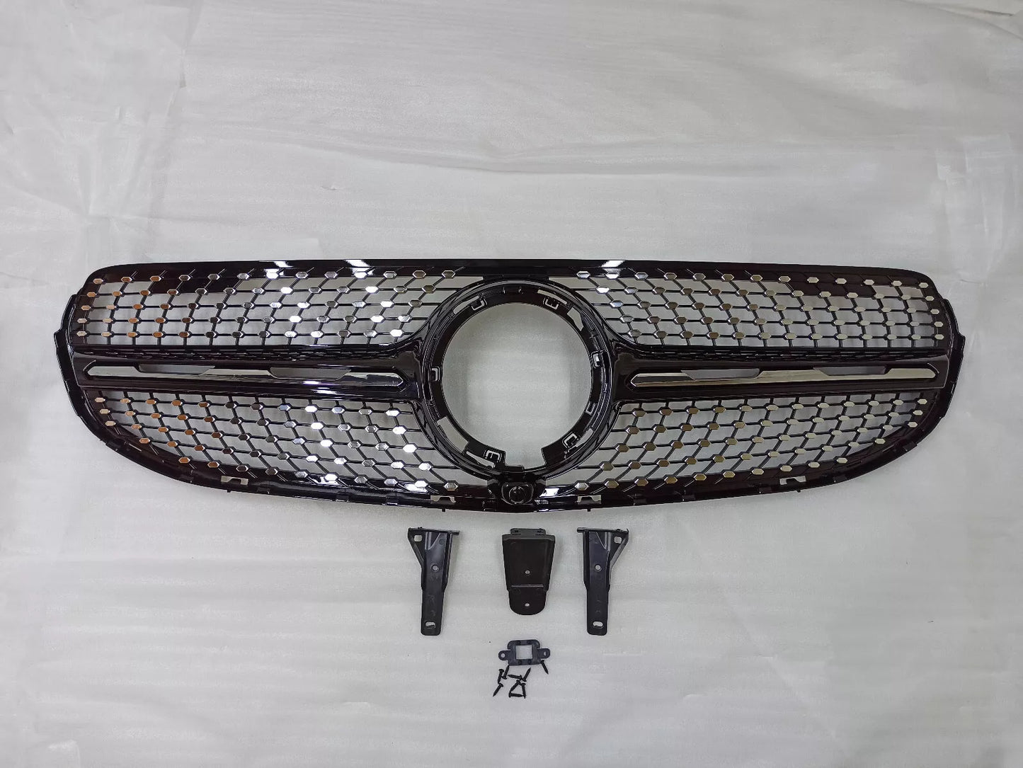💥GRIGLIA RADIATORE NERA DIAMANTE ADATTO PER Mercedes Benz GLC classe X253 💥