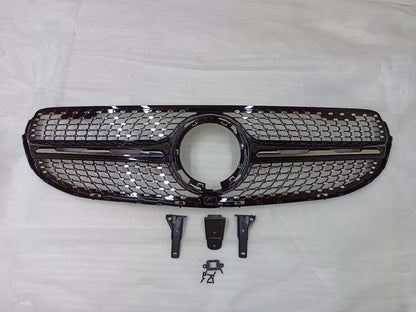 💥GRIGLIA RADIATORE NERA DIAMANTE ADATTO PER Mercedes Benz GLC classe X253 💥