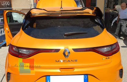 🔥0387 SPOILER TETTO ADATTO PER RENAULT MEGANE 4 GT LOOK RS NERO LUCIDO🔥