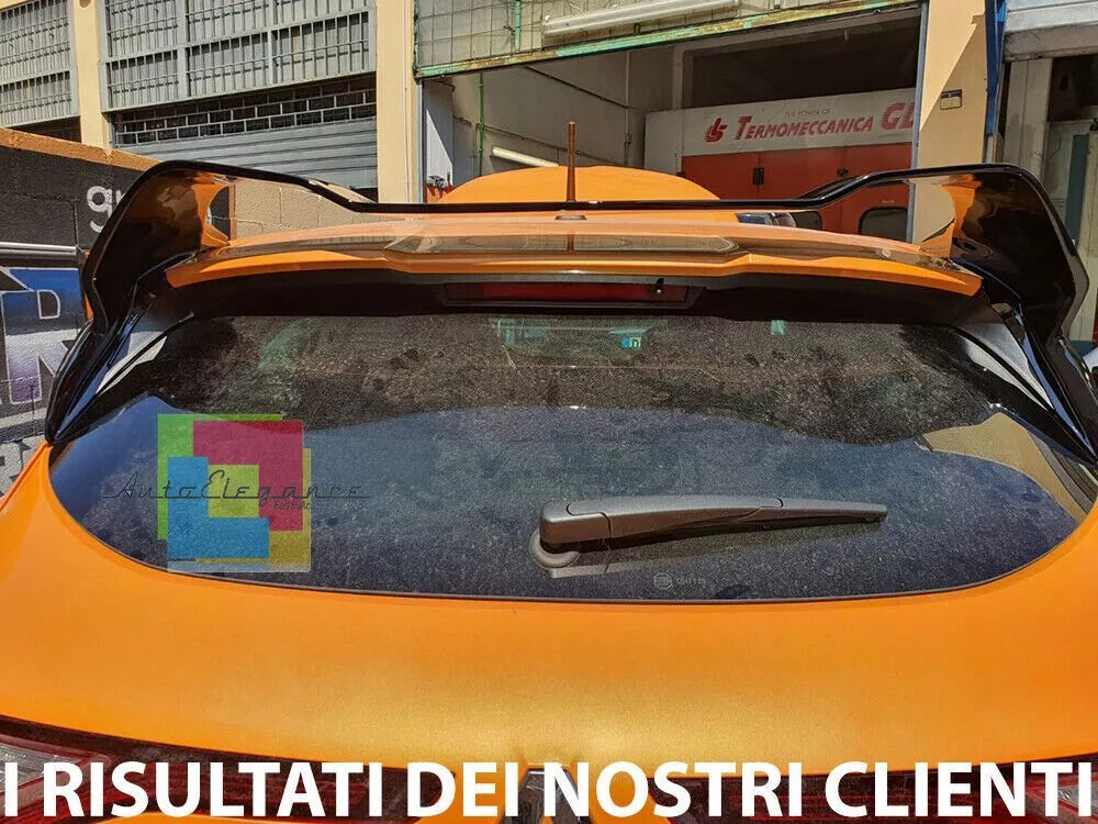 🔥0387 SPOILER TETTO ADATTO PER RENAULT MEGANE 4 GT LOOK RS NERO LUCIDO🔥