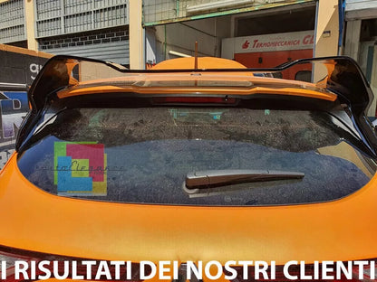 🔥0387 SPOILER TETTO ADATTO PER RENAULT MEGANE 4 GT LOOK RS NERO LUCIDO🔥