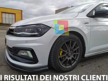 ⭐0872 SPLITER ADATTO PER VW POLO AW1 RLINE  IN ABS NERO LUCIDO ⭐