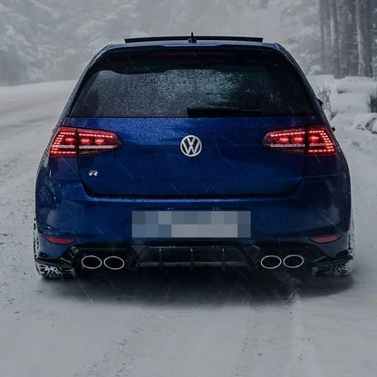 ✨1847 DIFFUSORE ADATTO PER VW GOLF 7 2013-2016 R LOOK TUNING NERO LUCIDO✨