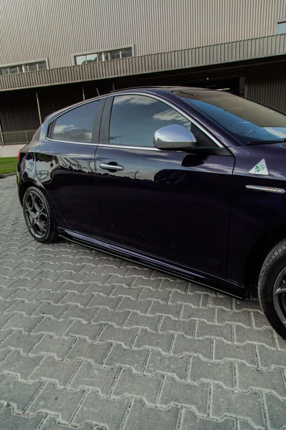 ⭐1854 SKIRTS SUITABLE FOR ALFA ROMEO GIULIETTA 10-20 GLOSSY BLACK⭐ 