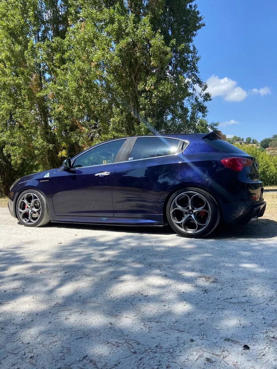 ⭐1854 SKIRTS SUITABLE FOR ALFA ROMEO GIULIETTA 10-20 GLOSSY BLACK⭐ 