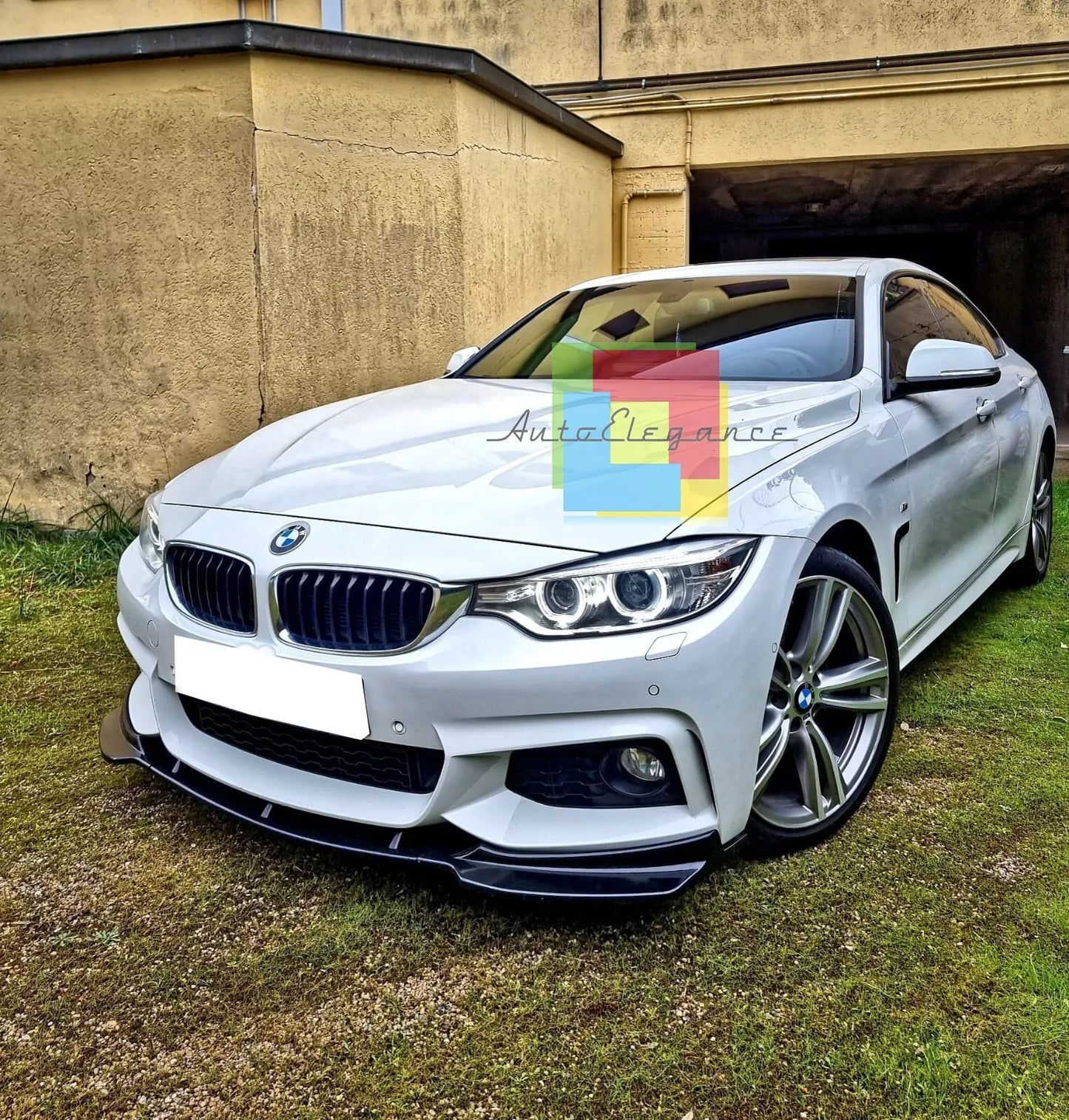 ⭐0483 SPOILER SOTTO PARAURTI M NEROLUCIDO SPLITTER BMW SERIE 4 F32 F33 F3613-19⭐