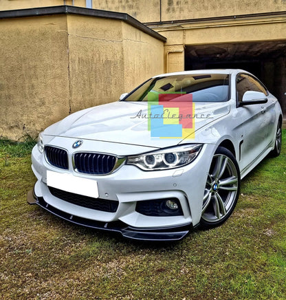 ⭐0483 SPOILER SOTTO PARAURTI M NEROLUCIDO SPLITTER BMW SERIE 4 F32 F33 F3613-19⭐