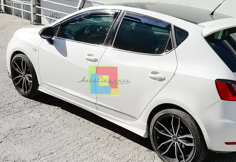⭐SEAT IBIZA 6J 2008-2018 5 PORTE MINIGONNE LATERALI SOTTO PORTA FR ABS /PLASTIC⭐