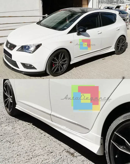 ⭐SEAT IBIZA 6J 2008-2018 5 PORTE MINIGONNE LATERALI SOTTO PORTA FR ABS /PLASTIC⭐