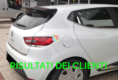 💥0652 RENAULT CLIO MK4 4 12-18 SPOILER TETTO LOOK SPORTIVO ABS NERO LUCIDO💥