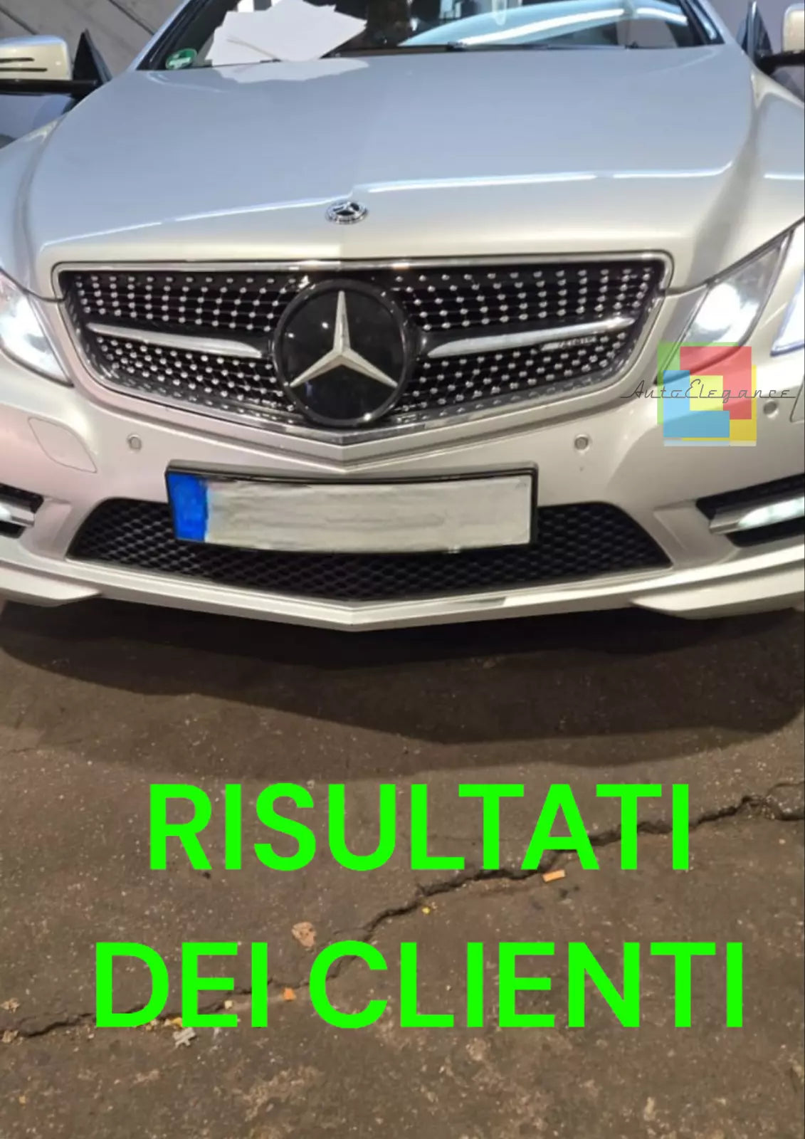 ⭐1889 GRIGLIA CLASSE E W207 C207 A207 2009-2013 COUPE CABRIO LOOK AMG DIAMANT⭐